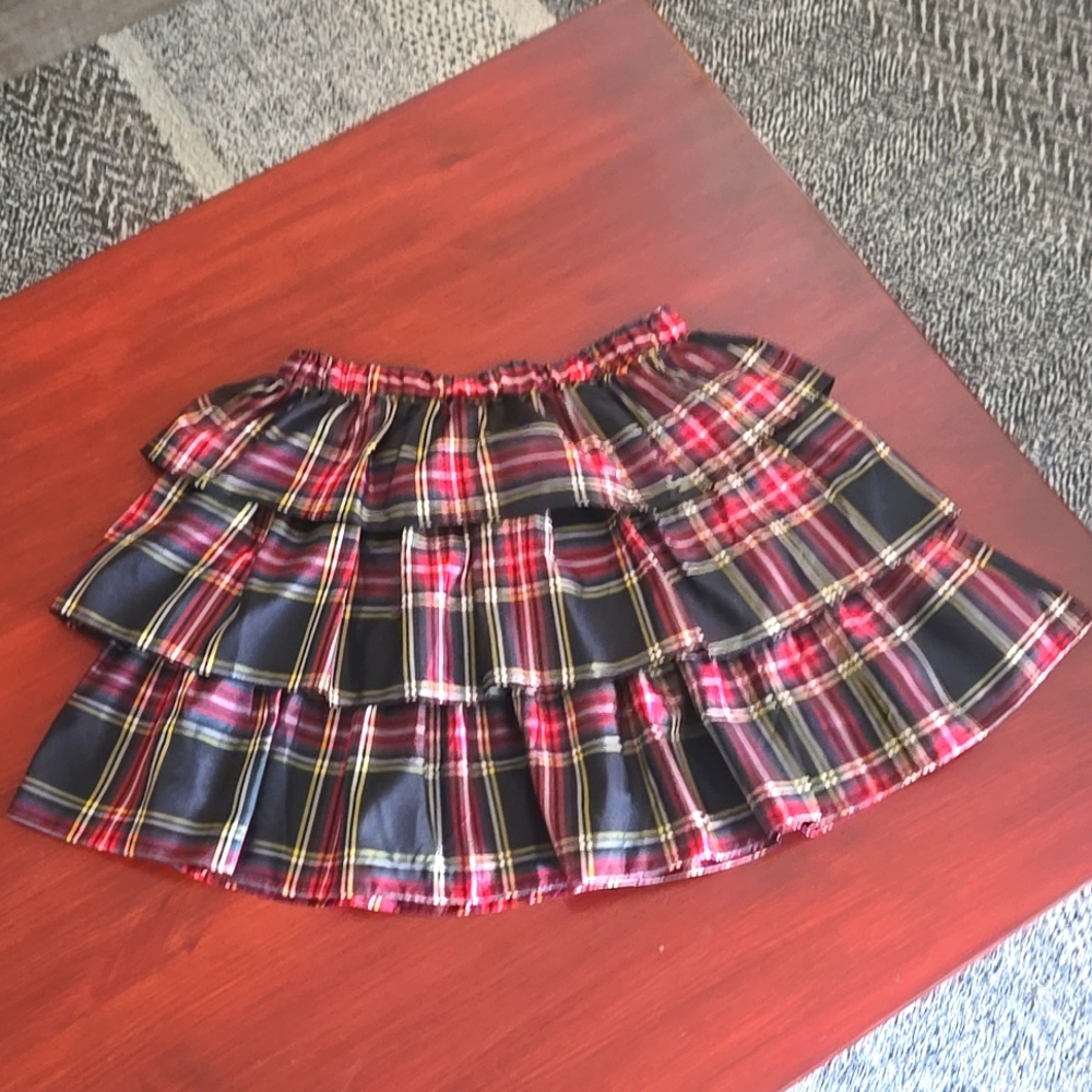 JCrew Crewcuts tartan plaid tiered skirt, size 12